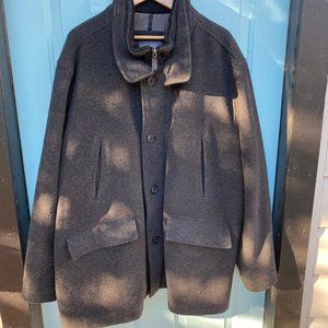 Men's Covington XXL Coat, Charcoal Gray, Zipper & Button Combo